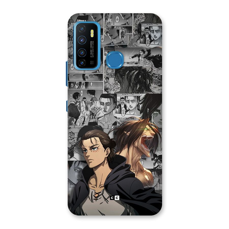 Eren Yeager Manga Back Case for Infinix Hot 9