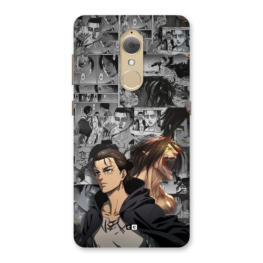 Eren Yeager Manga Back Case for Lenovo K8