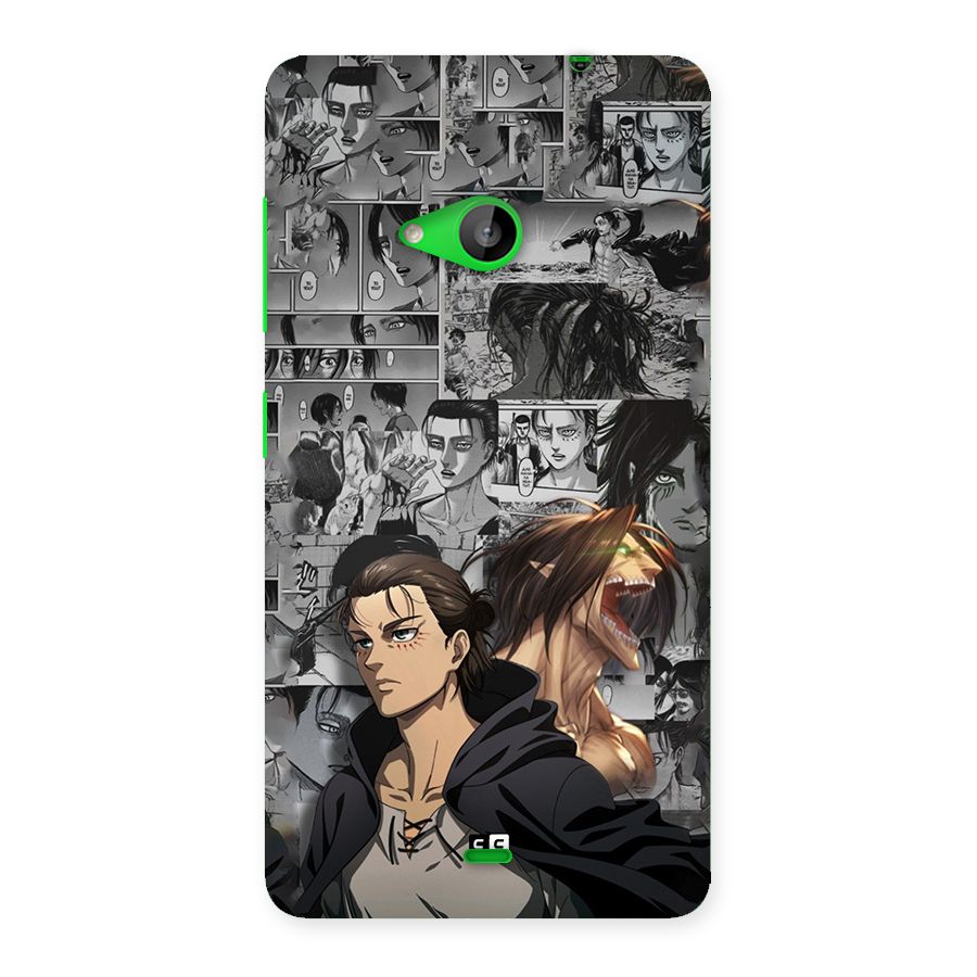 Eren Yeager Manga Back Case for Lumia 535