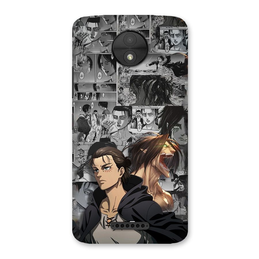 Eren Yeager Manga Back Case for Moto C