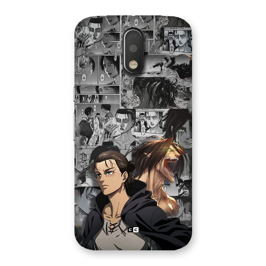 Eren Yeager Manga Back Case for Moto G4 Plus