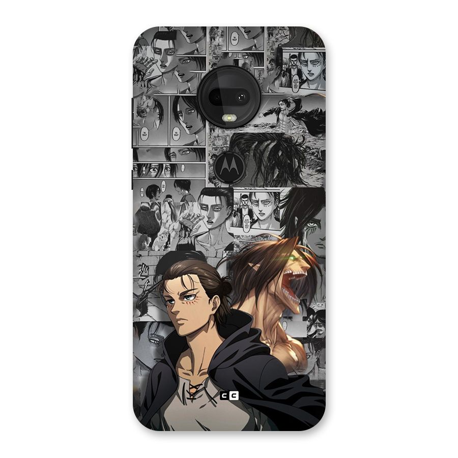 Eren Yeager Manga Back Case for Moto G7