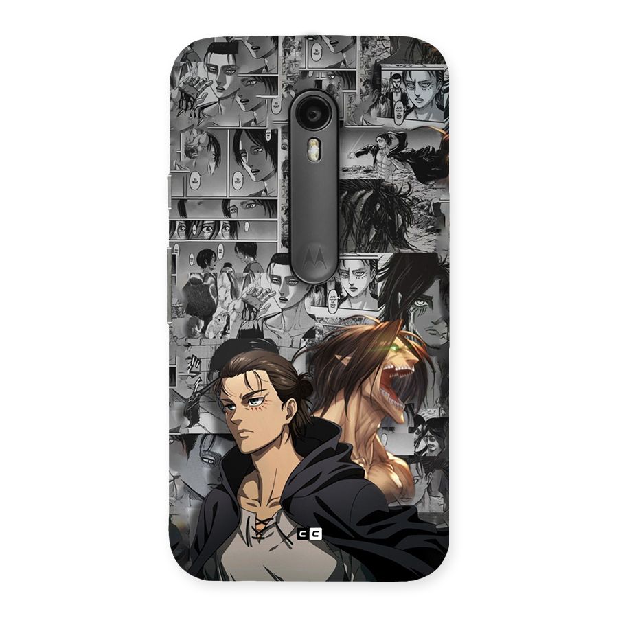 Eren Yeager Manga Back Case for Moto G Turbo