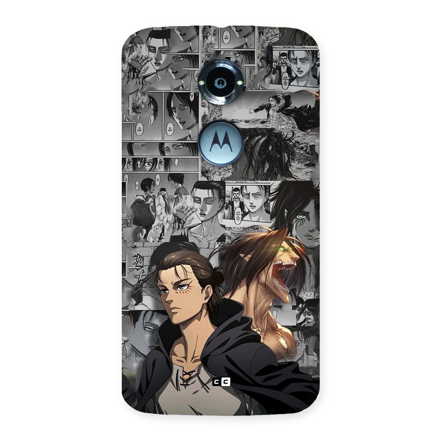 Eren Yeager Manga Back Case for Moto X2