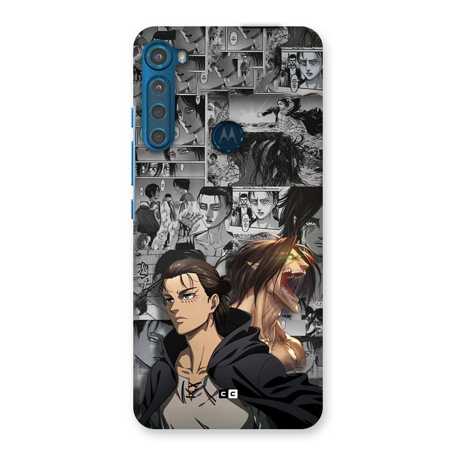 Eren Yeager Manga Back Case for Motorola One Fusion Plus
