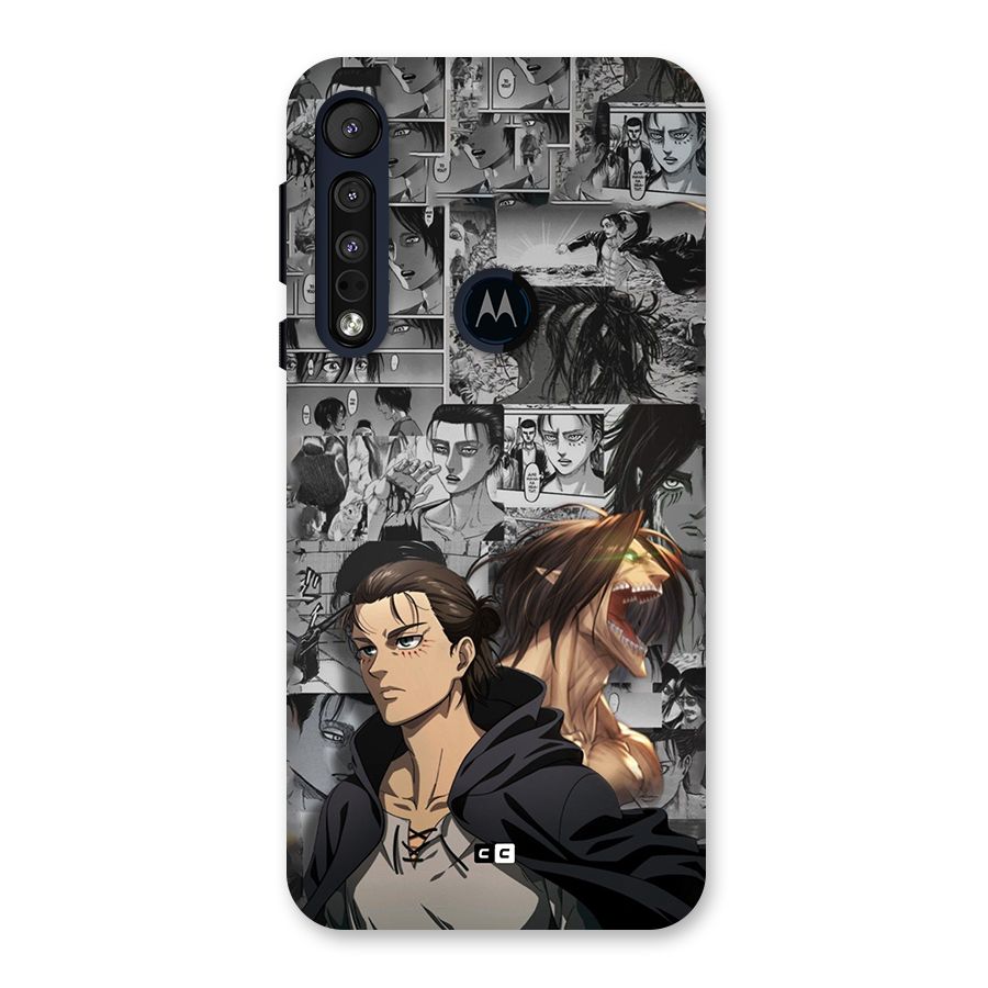 Eren Yeager Manga Back Case for Motorola One Macro
