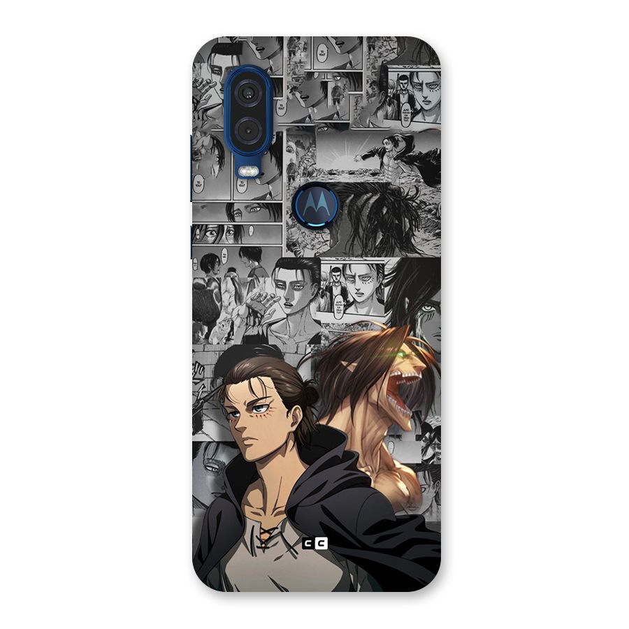 Eren Yeager Manga Back Case for Motorola One Vision