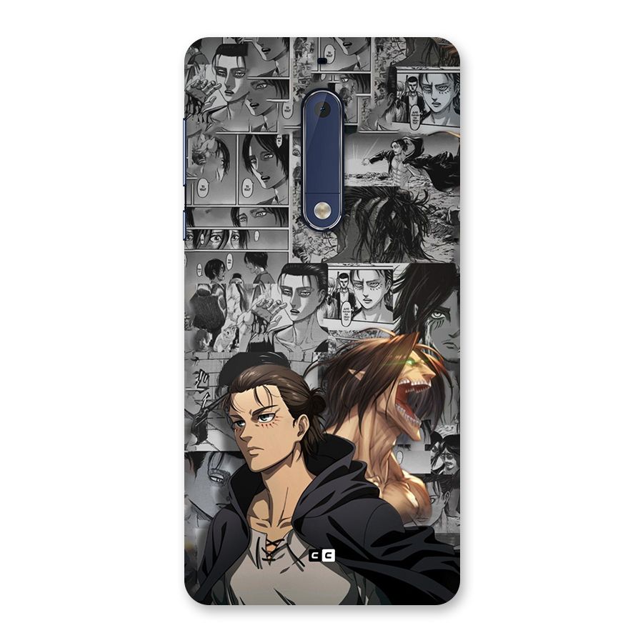 Eren Yeager Manga Back Case for Nokia 5