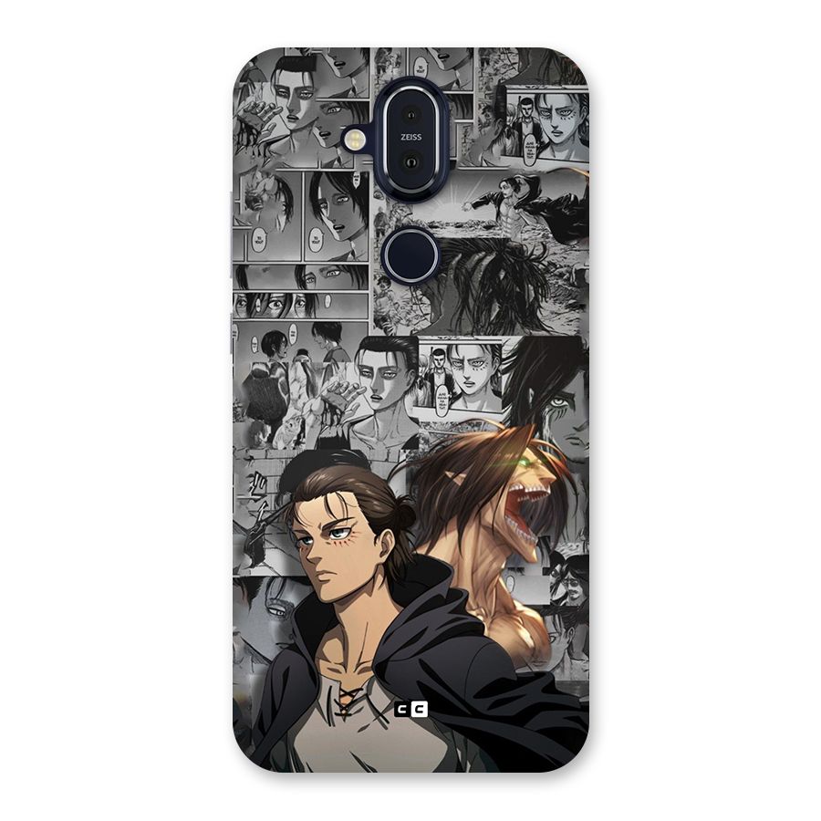 Eren Yeager Manga Back Case for Nokia 8.1