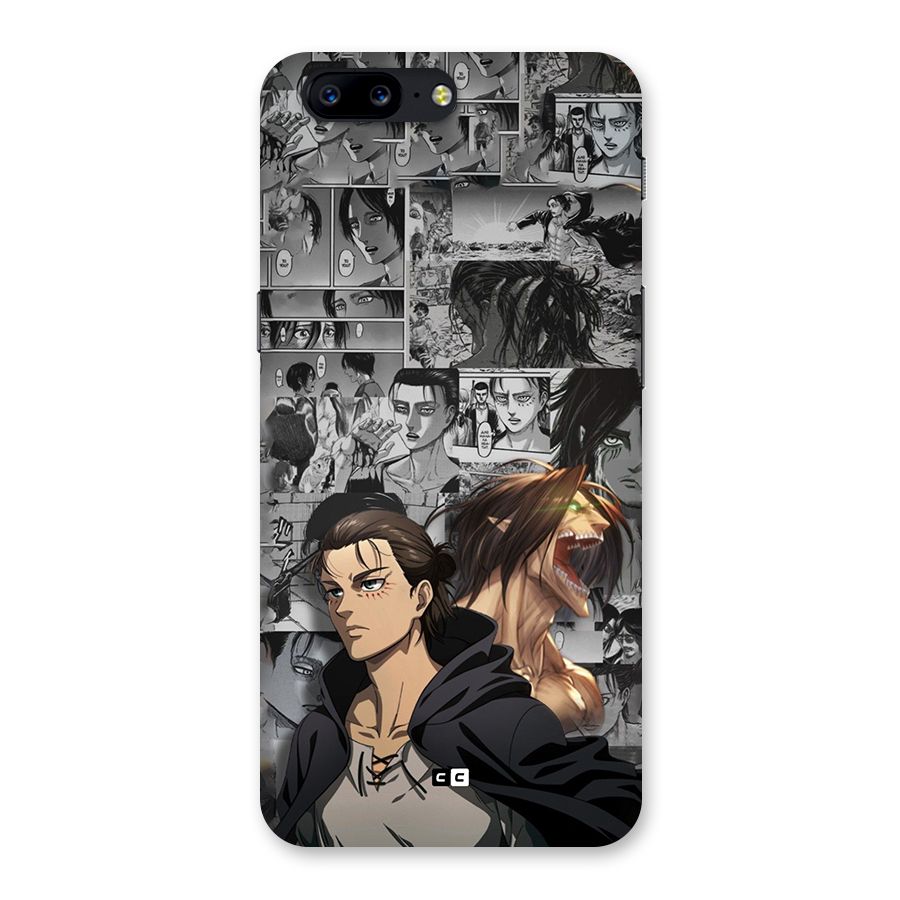 Eren Yeager Manga Back Case for OnePlus 5