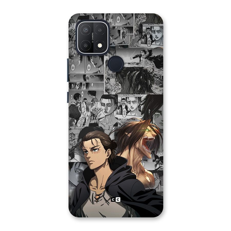 Eren Yeager Manga Back Case for Oppo A15s
