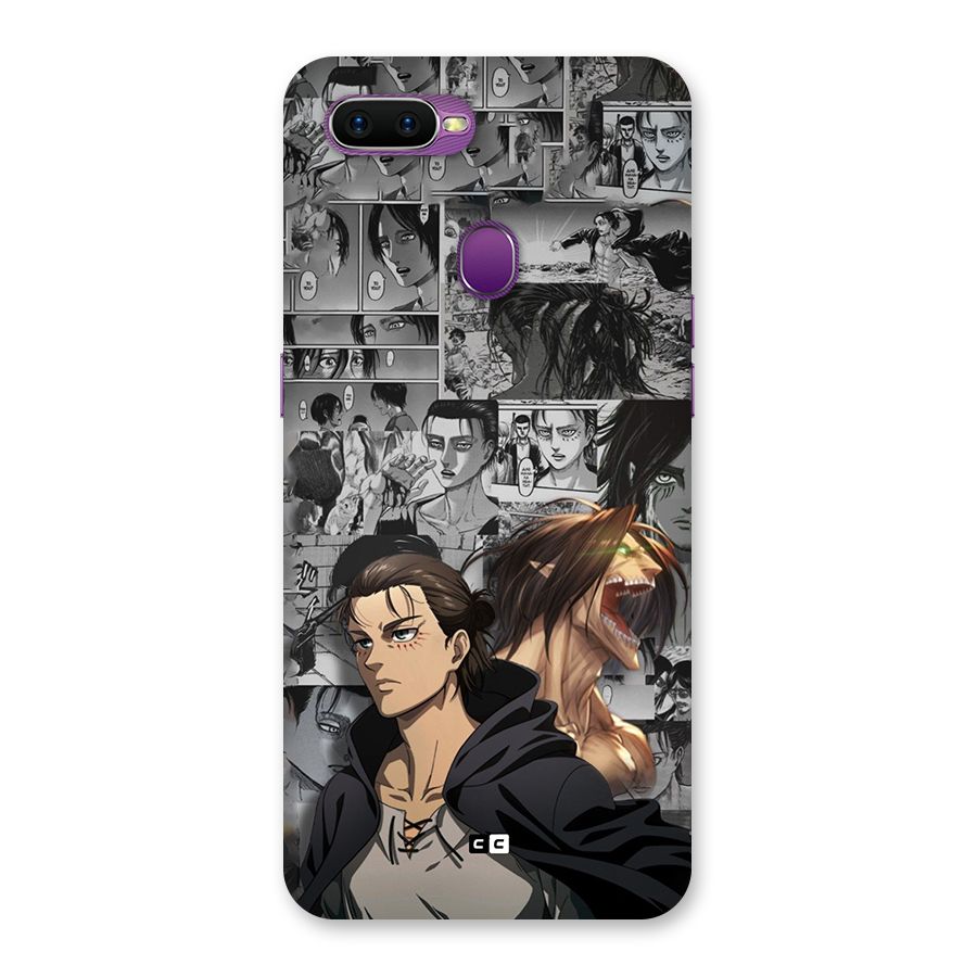 Eren Yeager Manga Back Case for Oppo F9