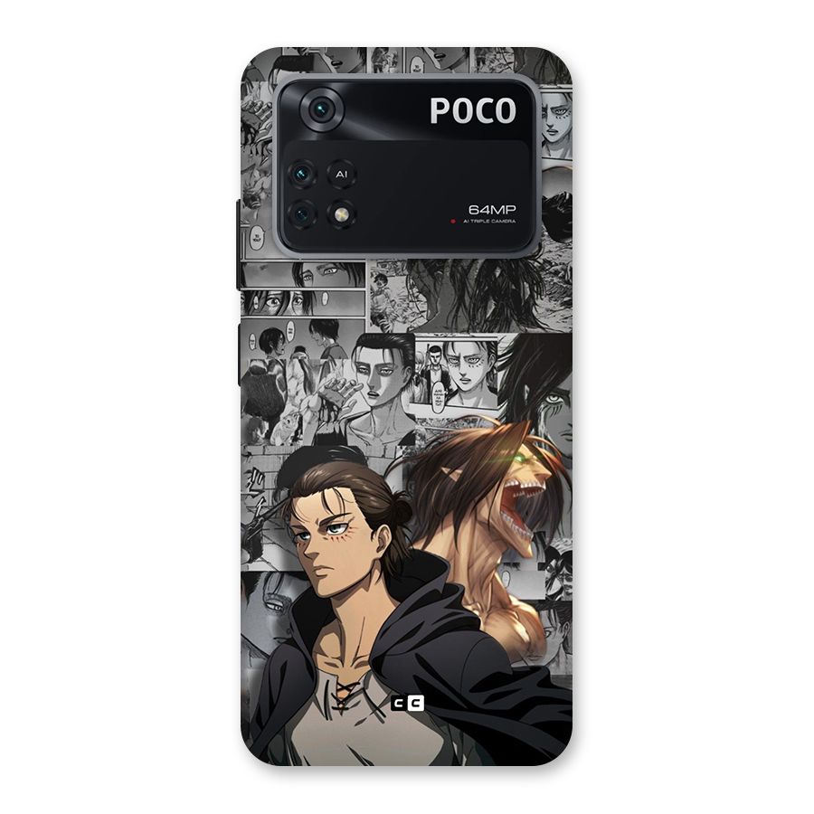 Eren Yeager Manga Back Case for Poco M4 Pro 4G