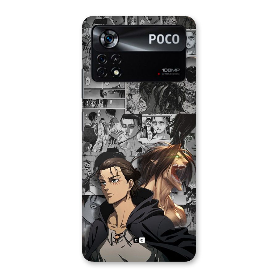 Eren Yeager Manga Back Case for Poco X4 Pro 5G