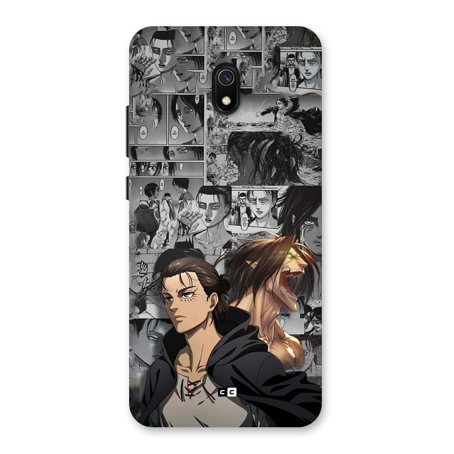 Eren Yeager Manga Back Case for Redmi 8A