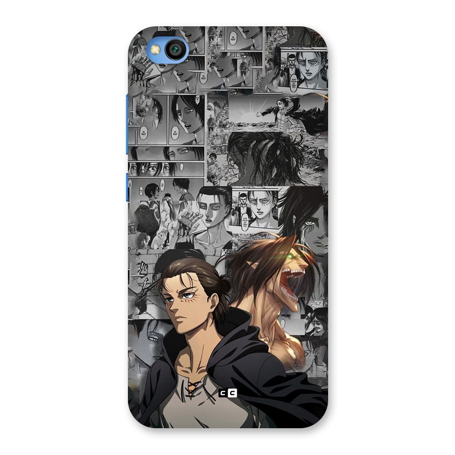 Eren Yeager Manga Back Case for Redmi Go