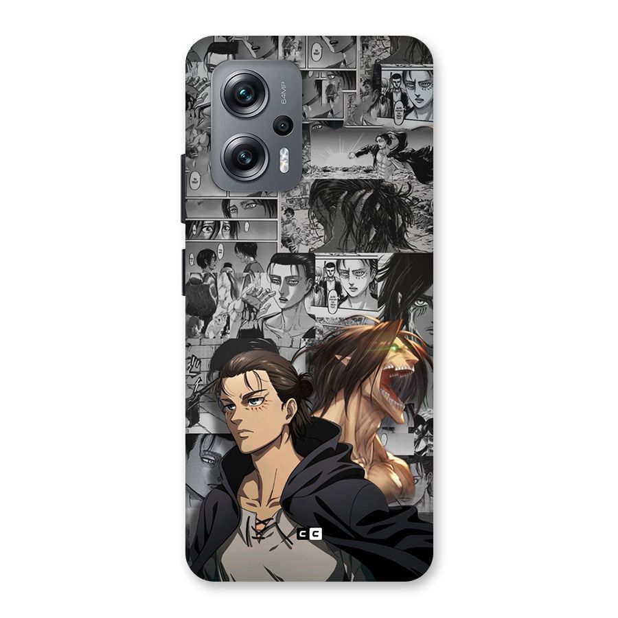 Eren Yeager Manga Back Case for Redmi K50i