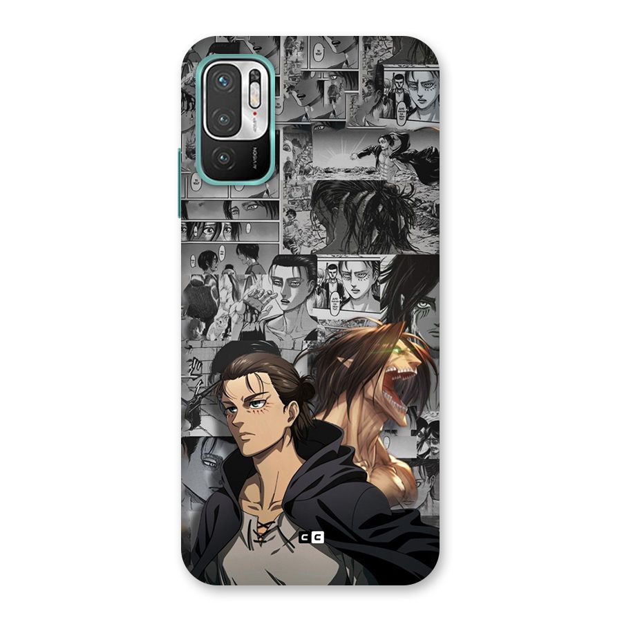 Eren Yeager Manga Back Case for Redmi Note 10T 5G