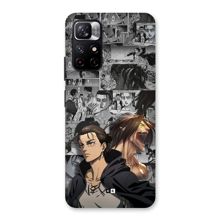 Eren Yeager Manga Back Case for Redmi Note 11T 5G