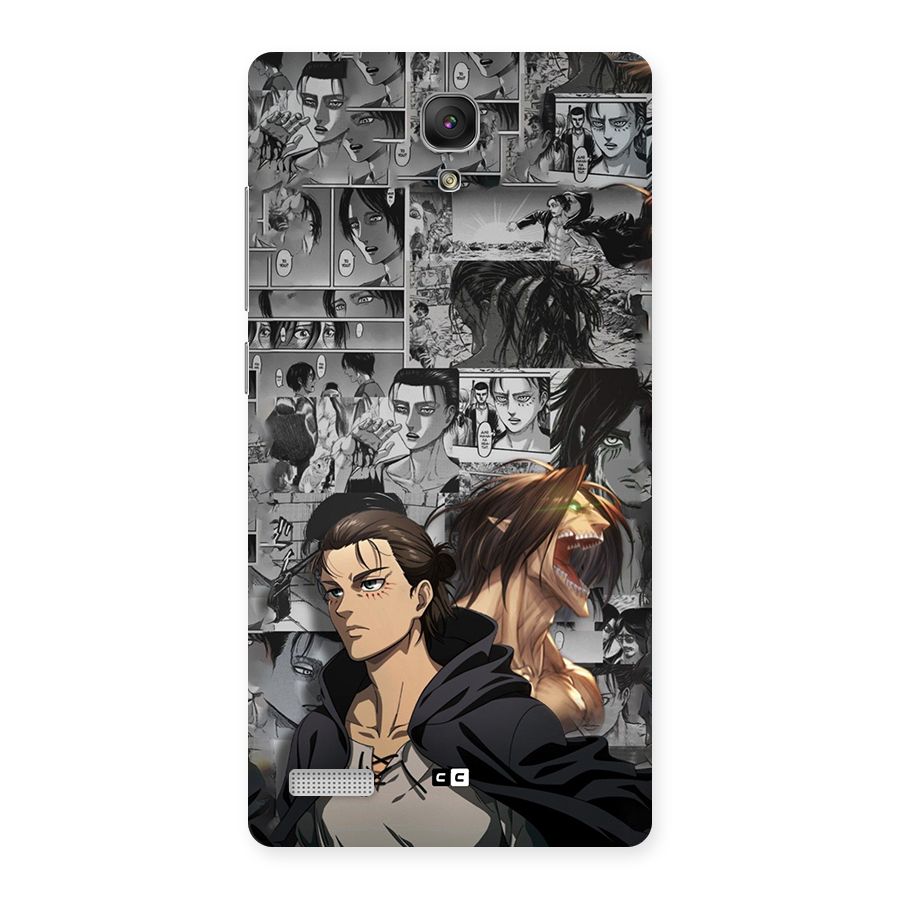 Eren Yeager Manga Back Case for Redmi Note 4