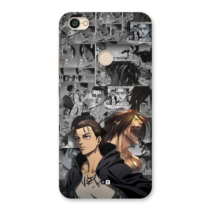 Eren Yeager Manga Back Case for Redmi Y1 2017