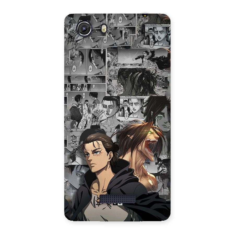 Eren Yeager Manga Back Case for Unite 3