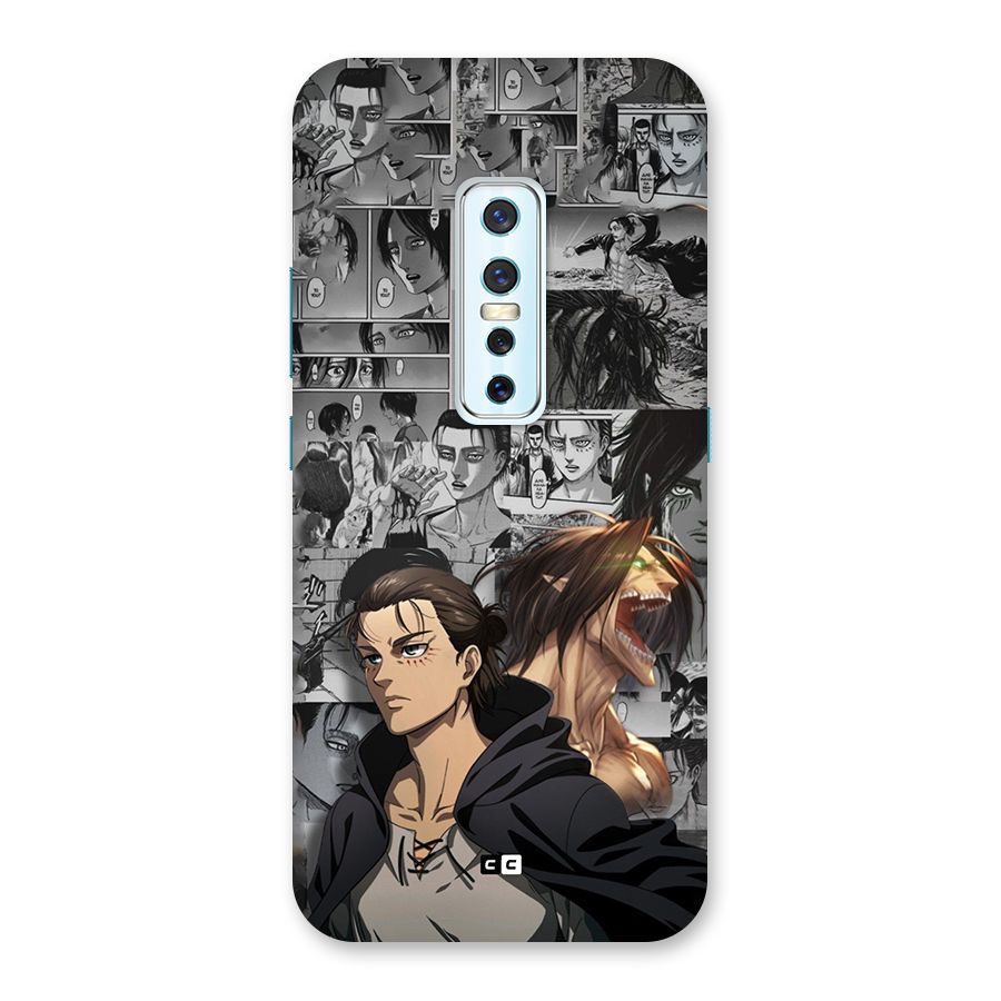 Eren Yeager Manga Back Case for Vivo V17 Pro