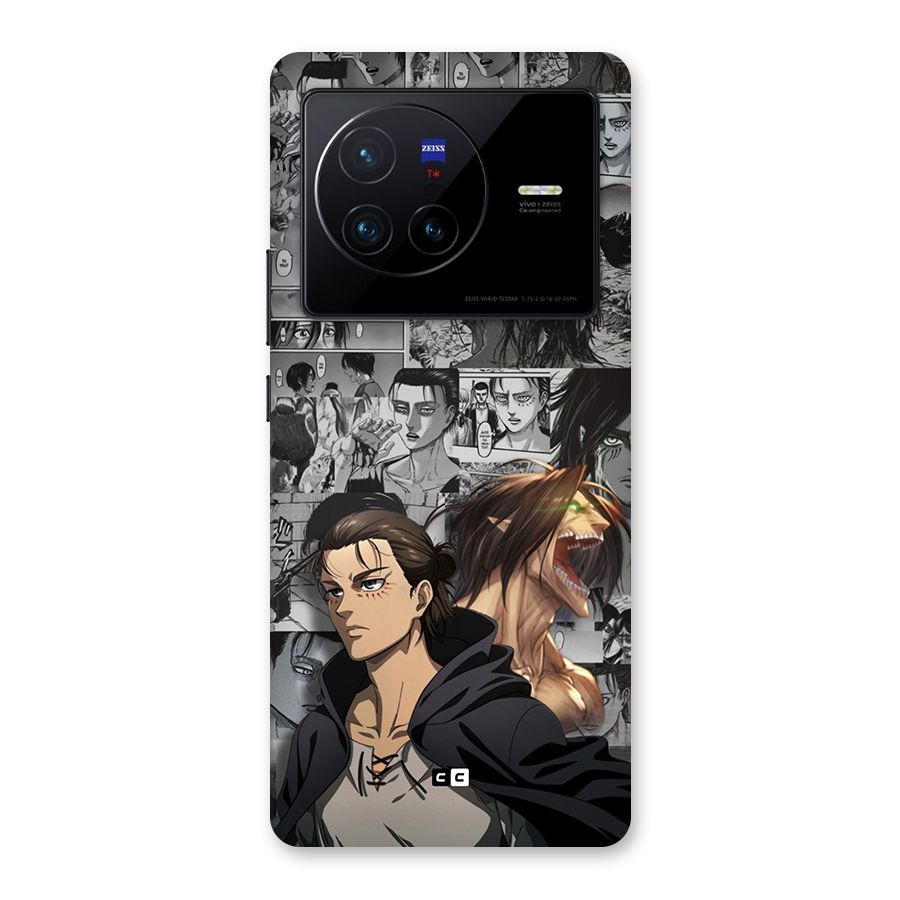 Eren Yeager Manga Back Case for Vivo X80