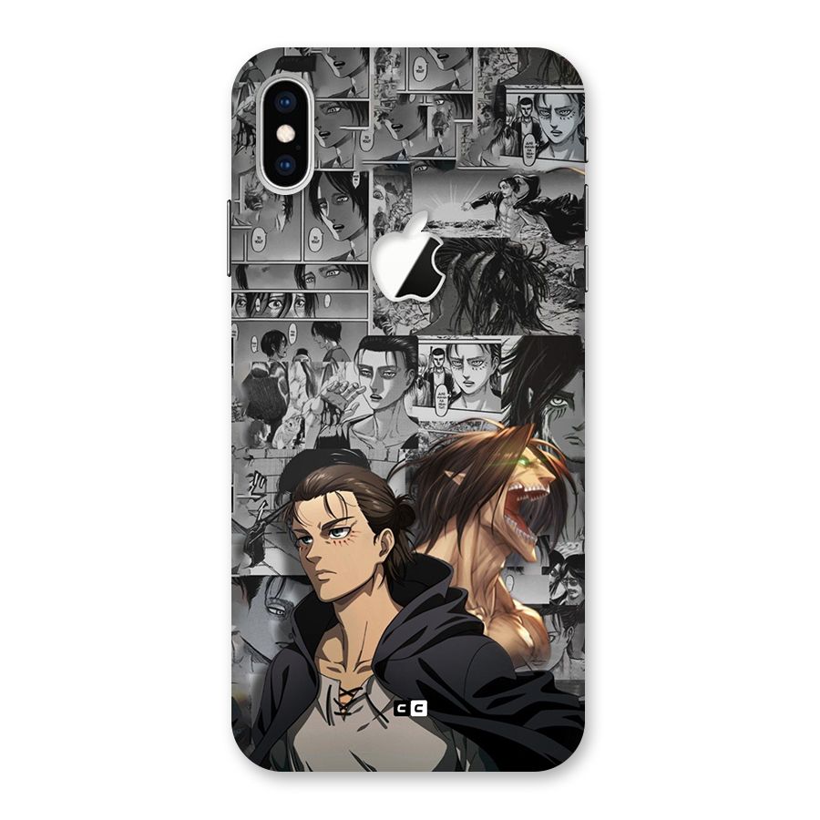 Eren Yeager Manga Back Case for iPhone XS Max Apple Cut