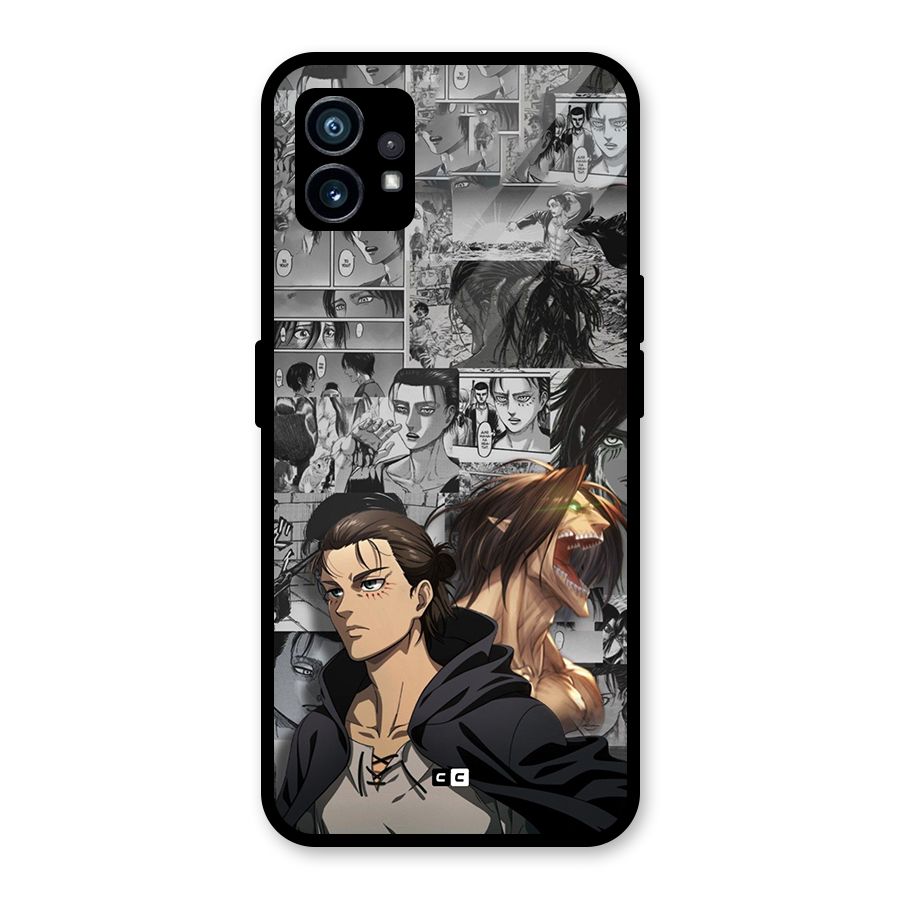 Eren Yeager Manga Glass Back Case for Nothing Phone 1