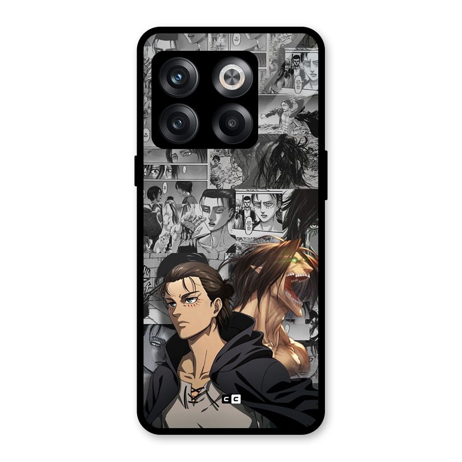 Eren Yeager Manga Glass Back Case for OnePlus 10T