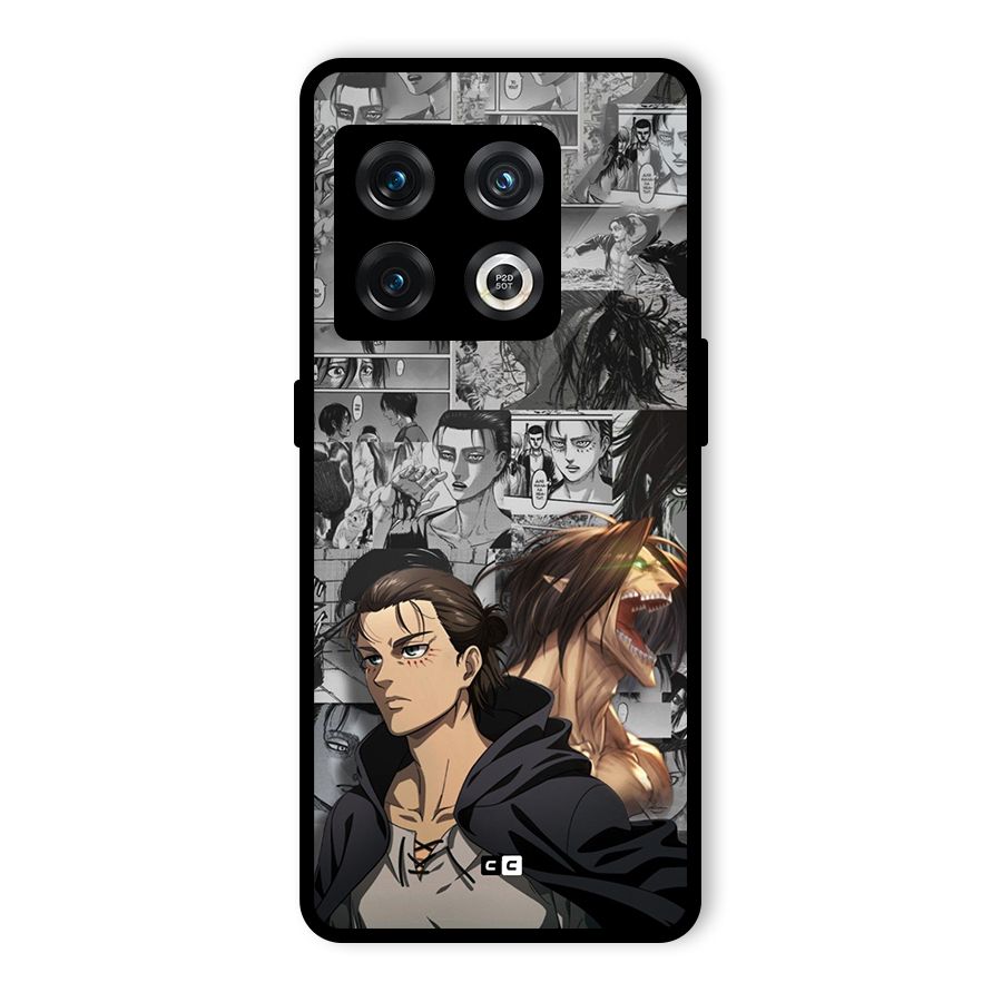 Eren Yeager Manga Glass Back Case for OnePlus 10 Pro 5G