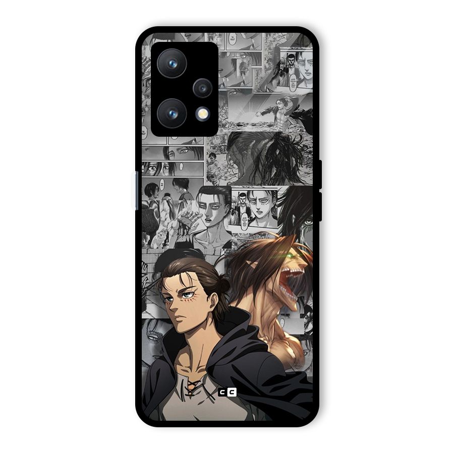 Eren Yeager Manga Glass Back Case for Realme 9 Pro 5G