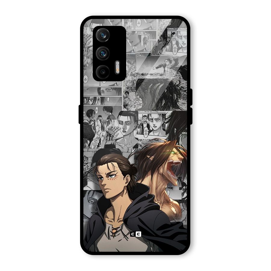 Eren Yeager Manga Glass Back Case for Realme GT 5G