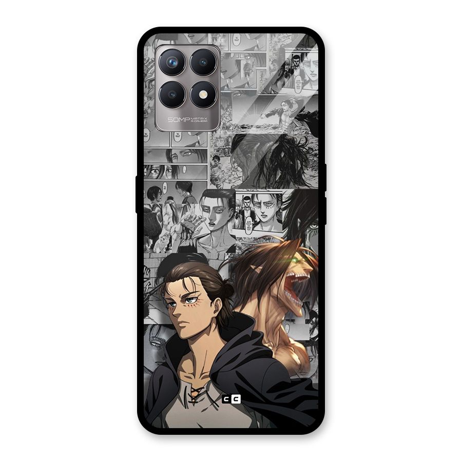 Eren Yeager Manga Glass Back Case for Realme Narzo 50