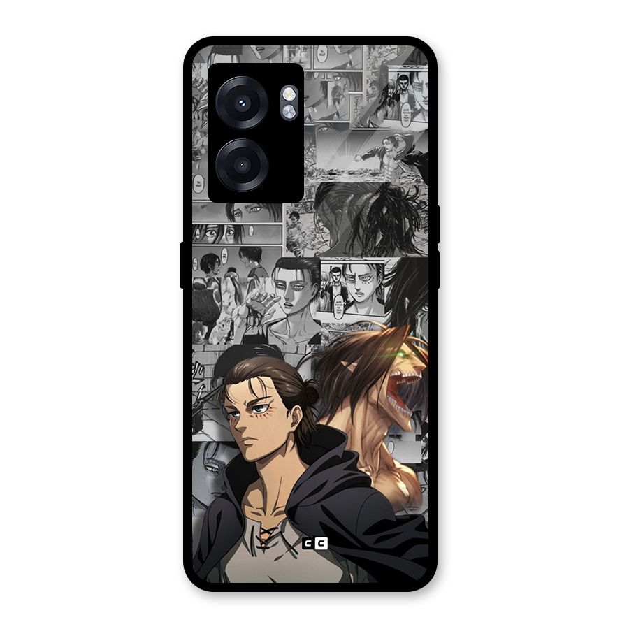 Eren Yeager Manga Glass Back Case for Realme Narzo 50 5G