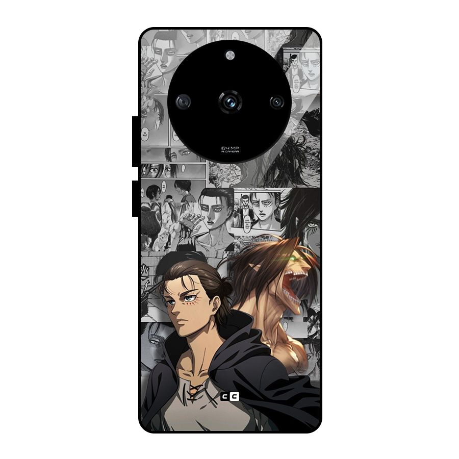 Eren Yeager Manga Glass Back Case for Realme Narzo 60 5G