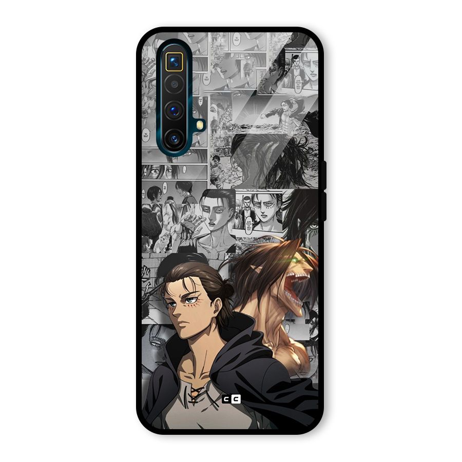 Eren Yeager Manga Glass Back Case for Realme X3