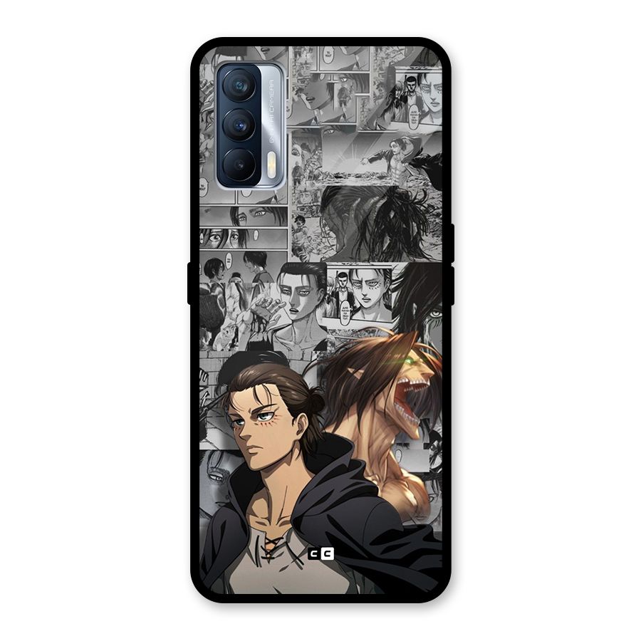 Eren Yeager Manga Glass Back Case for Realme X7