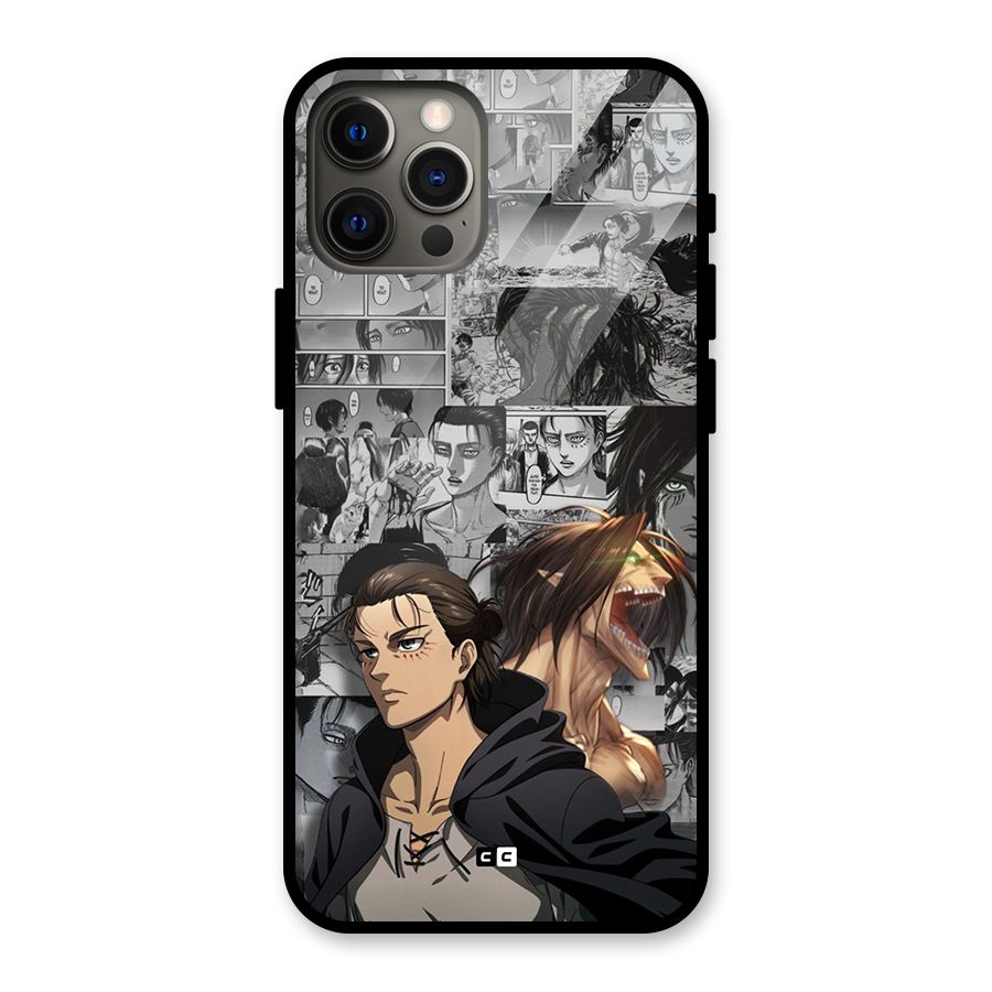 Eren Yeager Manga Glass Back Case for iPhone 12 Pro Max