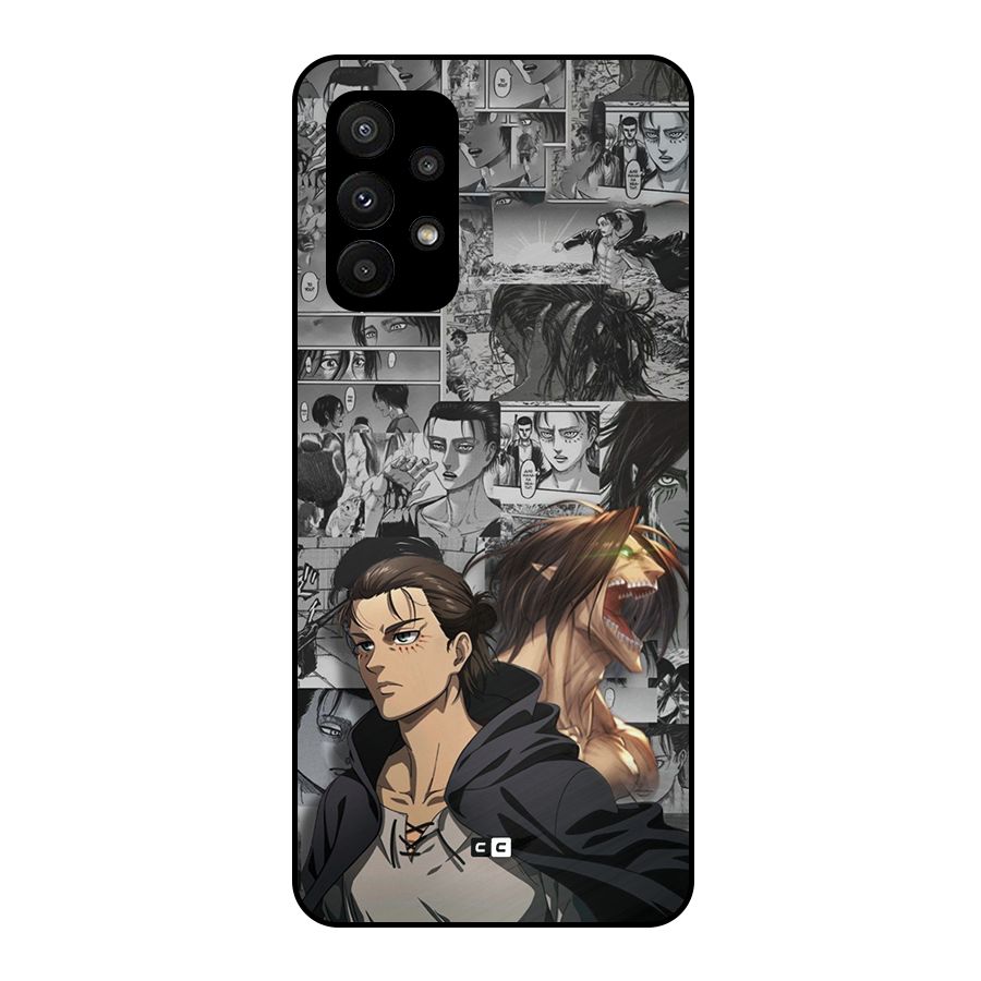 Eren Yeager Manga Metal Back Case for Galaxy A23