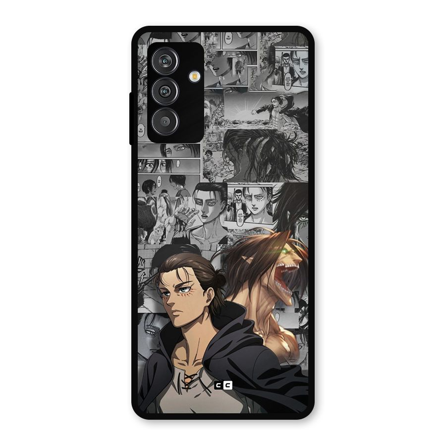Eren Yeager Manga Metal Back Case for Galaxy F13