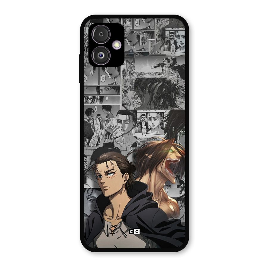 Eren Yeager Manga Metal Back Case for Galaxy F14