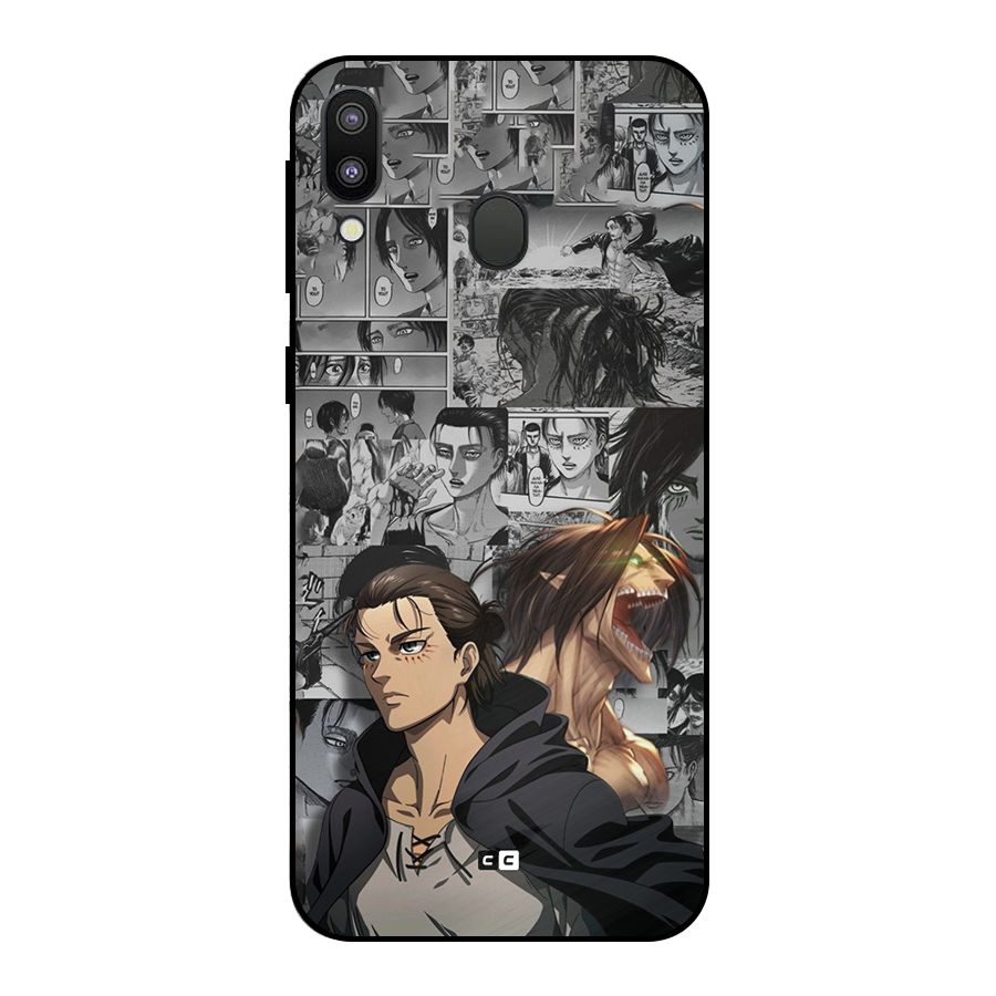 Eren Yeager Manga Metal Back Case for Galaxy M20
