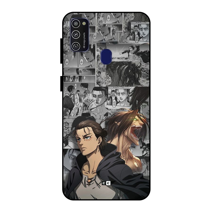 Eren Yeager Manga Metal Back Case for Galaxy M30s
