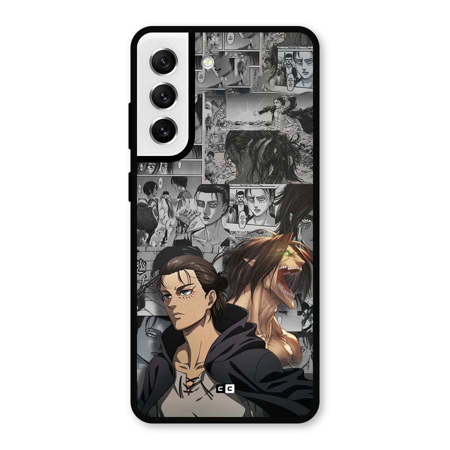 Eren Yeager Manga Metal Back Case for Galaxy S21 FE 5G