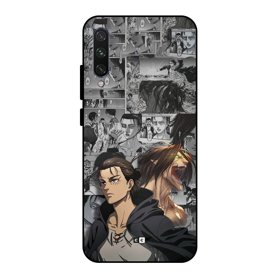 Eren Yeager Manga Metal Back Case for Mi A3