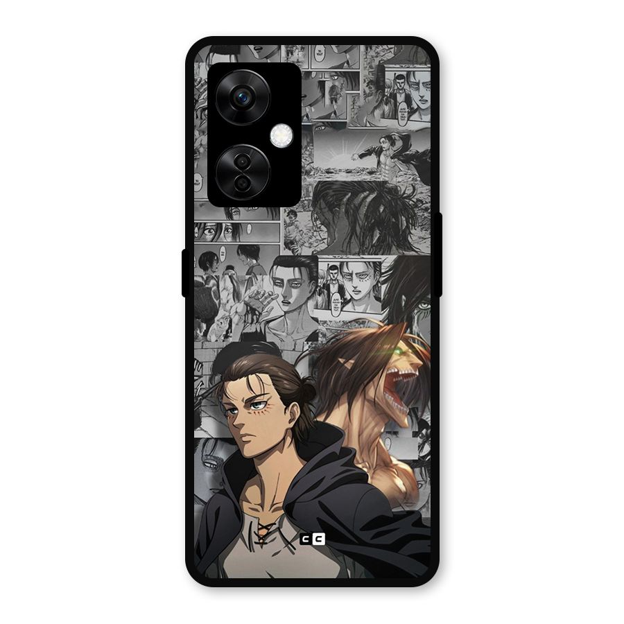 Eren Yeager Manga Metal Back Case for OnePlus Nord CE 3 Lite