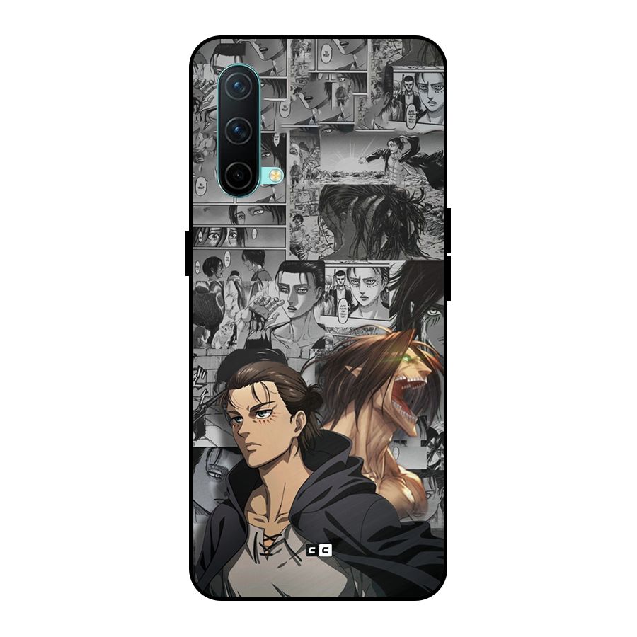 Eren Yeager Manga Metal Back Case for OnePlus Nord CE 5G