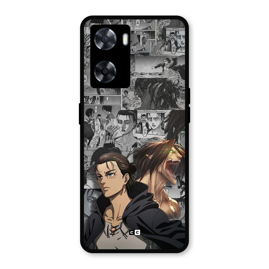 Eren Yeager Manga Metal Back Case for Oppo A57 2022